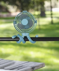 Ventilateur flexible personnel rechargeable Mainstays, bleu