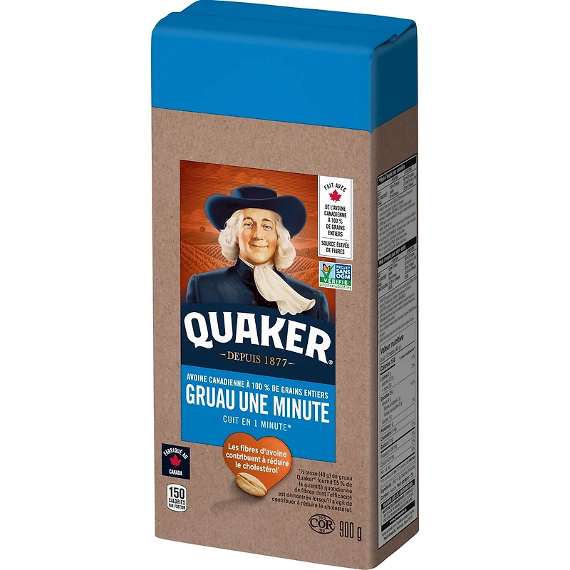 Quaker Gruau une minute 900 g.