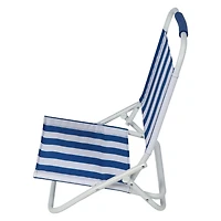 Mainstays Beach Sand Chair, Stripe, Blue White