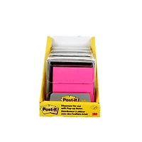 Distributeur de feuillets éclair super collants WD-330-BK-C-RP4 Post-it®, noir, 1/paquet