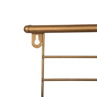 Truu Design, Farmhouse Modern, Galvanized Metal Storage with Two Compartments