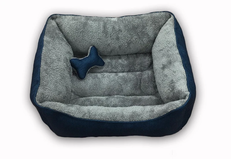 Vibrant Life Medium Cuddler Dog Bed with Toy
