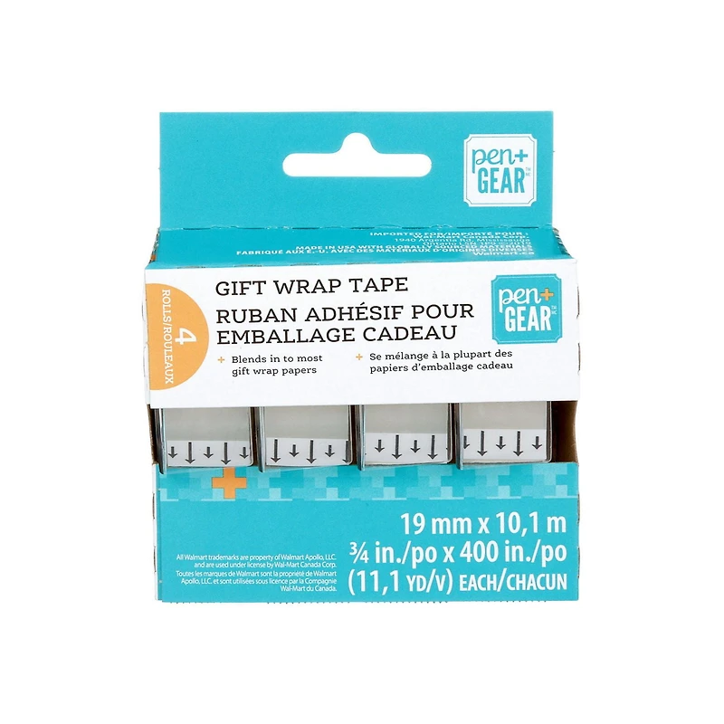 Pen & Gear® Tape Caddy, WM-GWD3411C4-C, for Walmart, 4 per pack
