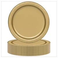 Gold Round 9" Dinner Plates, 55ct, Diameter 21.9cm