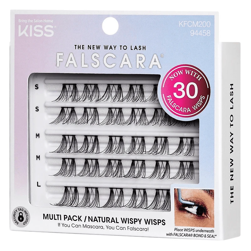 Kiss - Falscara - Multi Pack Natural Wispy Wisps - 30 Falscara Wisps, Kiss Falscara Wisps