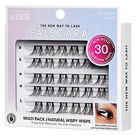Kiss - Falscara - Multi Pack Natural Wispy Wisps - 30 Falscara Wisps, Kiss Falscara Wisps