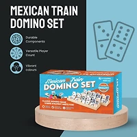 Tradeopia Jeu de Dominos Mexicain Double 12 avec 91 Tuiles