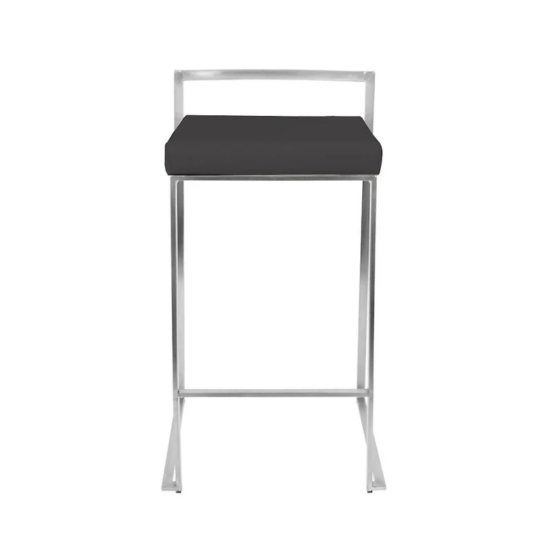 Tabouret de bar sans dossier Salem – Design élégant avec pieds chromés et revêtement en PU, ajout moderne et élégant à n'importe quelle cuisine ou bar