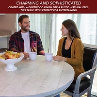 Table à manger et pour le poker Montecito avec quatre chaises