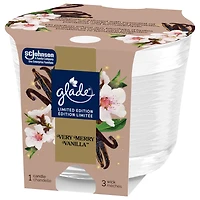 Glade® Scented Candle Air Freshener, Delicate Vanilla Embrace, 1 Piece
