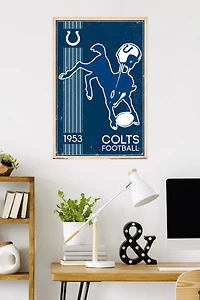 NFL Indianapolis Colts - Retro Logo 14 Wall Poster, 22.375" x 34"