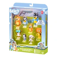 Pack de 8 amis du quartier Bluey - Exclusivité Walmart