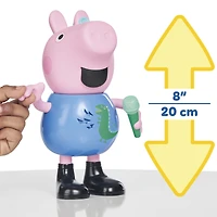 Jouets Peppa Pig Figurine George qui chante et fait des blagues, jouets musicaux préscolaires pour garçons et filles, 3 ans et plus - Version anglaise