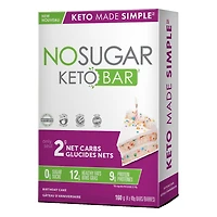 No Sugar Barre Céto Gâteau d'anniversaire 160g 4 x 40 g