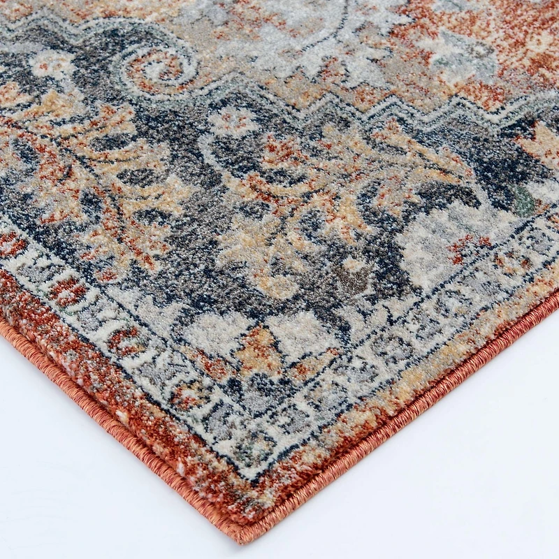 Pescara Blue and White Woven Area Rug
