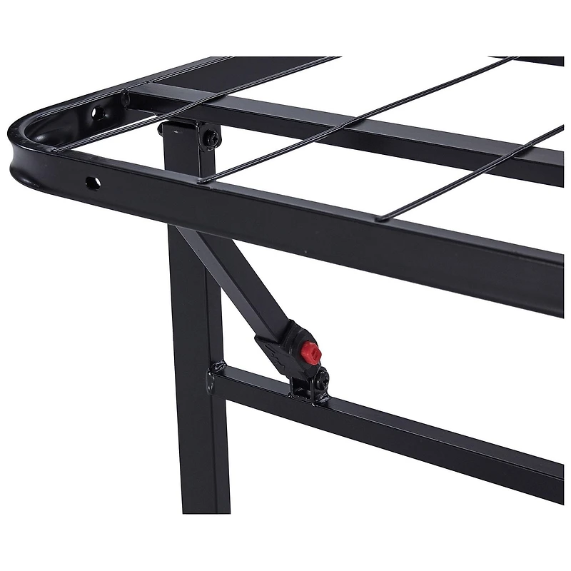 Cadre de lit plateforme pliable en acier Mainstays, format Twin XL, hauteur 14 po, sans sommier requis, noir