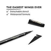 L'Oréal Paris, Liquid Eye Liner Flash Cat Eye, Waterproof, Black, 0.6 GR, 0.6 GR