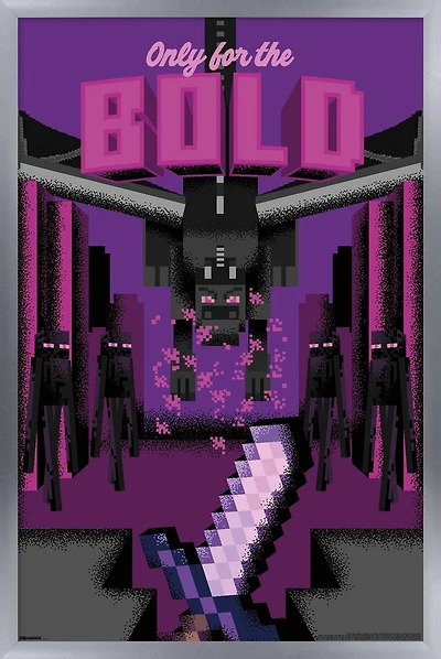 Minecraft: Discover - Only For The Bold Wall Poster