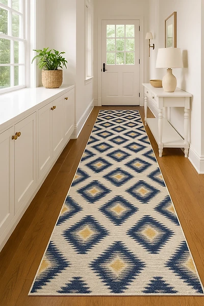 Tapis moderne ikat de la collection Savannah de Rug Branch