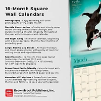 Yoga Dogs OFFICIAL | 2023 12x24 Inch Square Wall Calendar