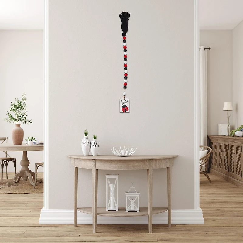 IH Casa Decor Bead Garland With "Don'T Bug The Lady" Tag - Set of 2