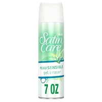 Gel à raser Gillette Venus Satin Care Peau sensible, crème à raser pour femmes, avec aloès (7oz)