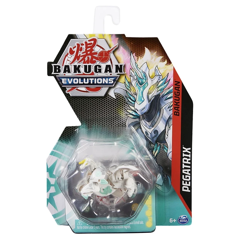 Bakugan Evolutions, Pegatrix, Figurine articulée de 5,1 cm et carte à collectionner, jouets pour garçons à partir de 6 ans
