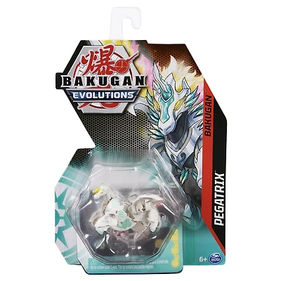 Bakugan Evolutions, Pegatrix, 2-inch Tall Collectible Action Figure and Trading Card, Kids Toys for Boys, Ages 6 and Up