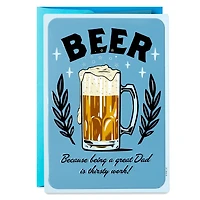 Hallmark Father's Day Card with Removable Tin Sign (Beer)