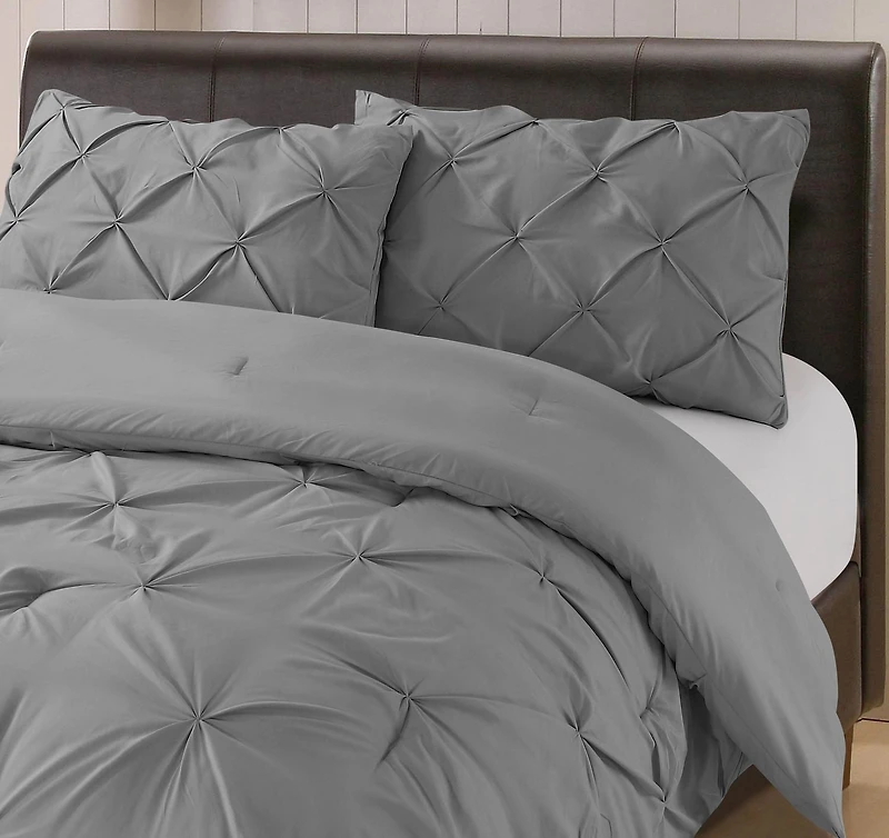 Swift Home Pintuck Duvet Cover Set