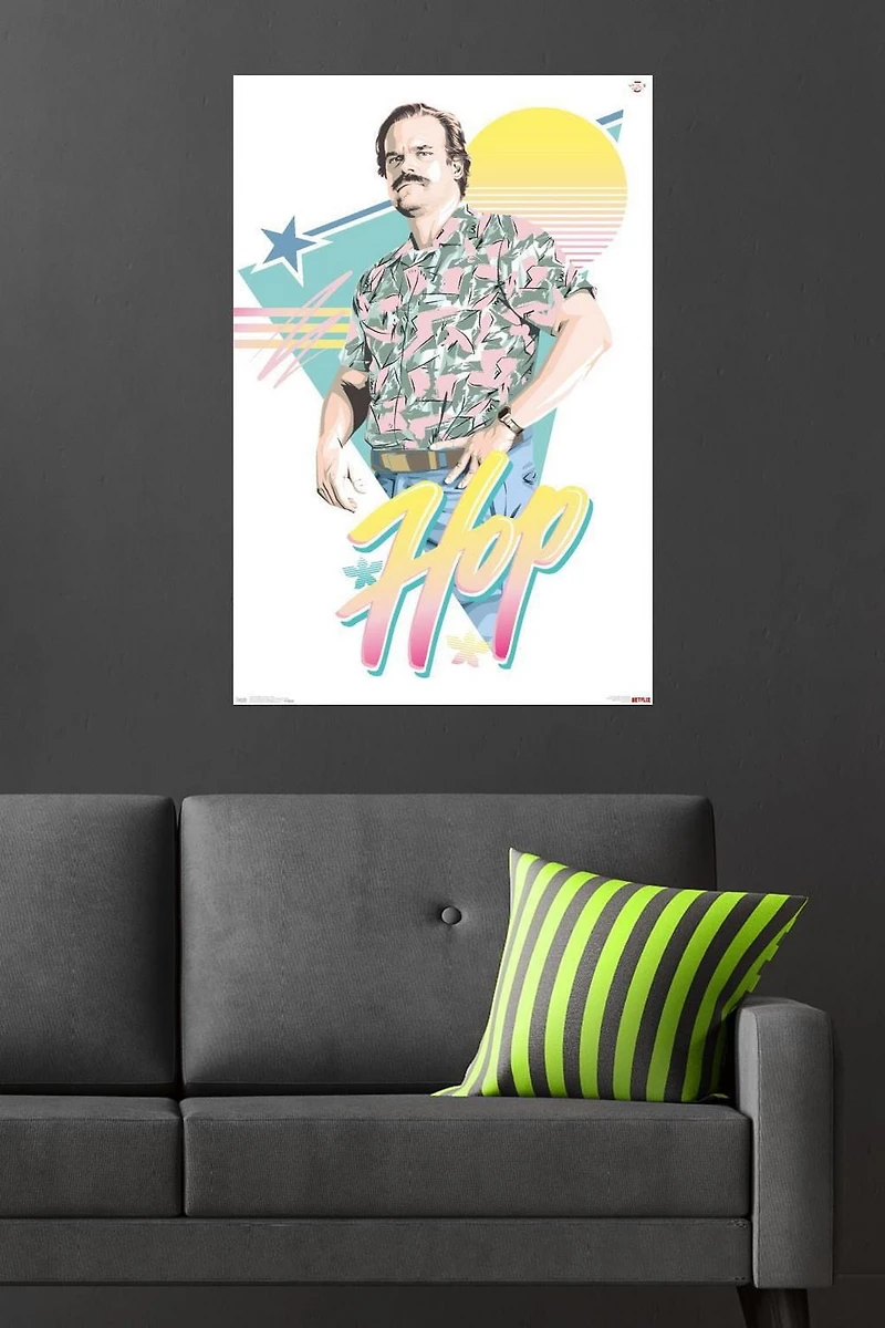 Netflix Stranger Things: Season 3 - Hop Wall Poster, 22.375" x 34"