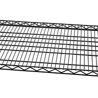 TRINITY 4-Tier Wire Shelving Rack | 48 x 24 x 72 | NSF | Black