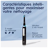 Brosse à dents électrique Oral-B iO Series 3 avec (2) brossettes, iO3 rechargeable, blanc Brosse à dents avec (2) brossettes