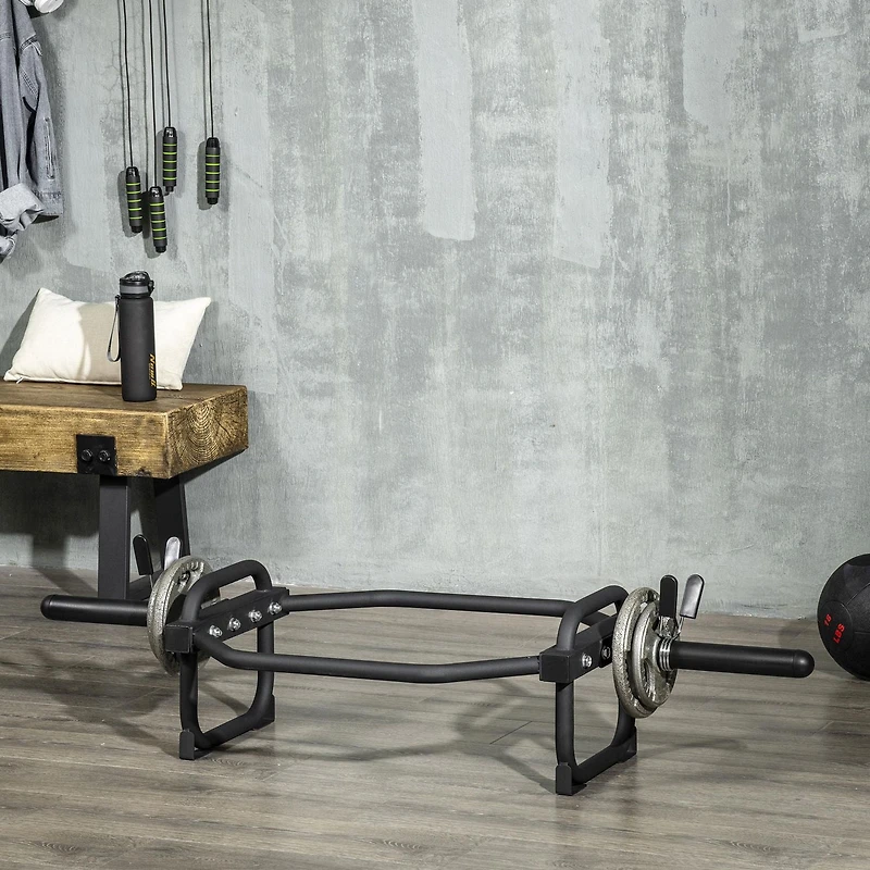 Soozier Trap Bar Solid Hexagon Weight Bar for 2'' Olympic Weight Barbell Bar