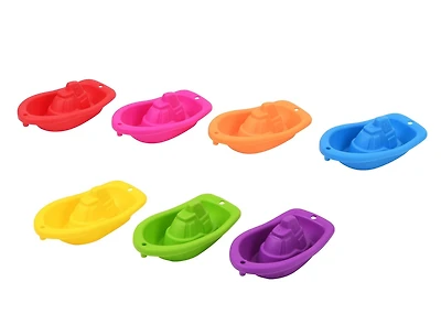 Bateaux empilables Jouet de bain kid connection 7 pièces Coloré, Souple