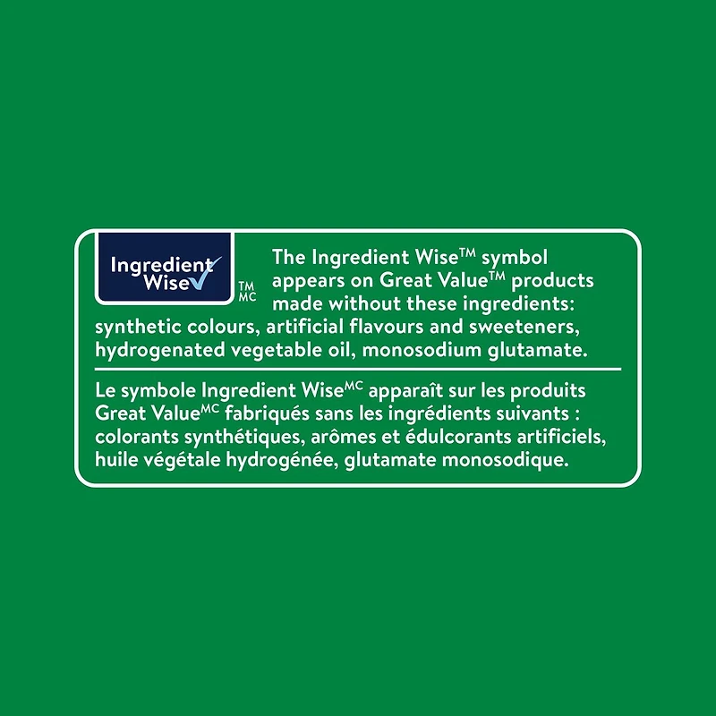 Sauce pour pâtes tomate et basilic Great Value 680 ml