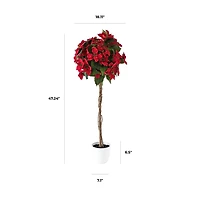 Poinsettia Tree, 47"H