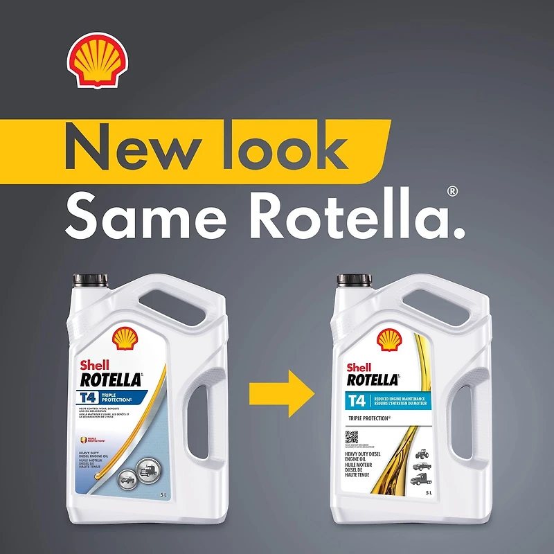 Shell Rotella T4 Triple Protection 15W-40 Diesel Engine Oil, 0.946 Litre