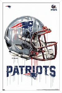 NFL New England Patriots - Drip Helmet 20 Wall Poster