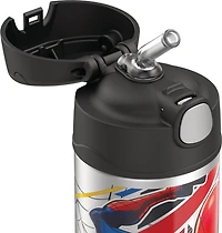 Thermos Funtainer Vacuum Insulated Stainless Steel 12 Oz Bottle, Spiderman, 12 Oz, Black