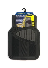 Ensemble de tapis en caoutchouc multi-saisons haut de gamme de Goodyear, noir Noir