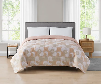 Mainstays Geometric Reversible Comforter Double/Queen, MAINSTAYS PL MS GEO COMF DBL/QN