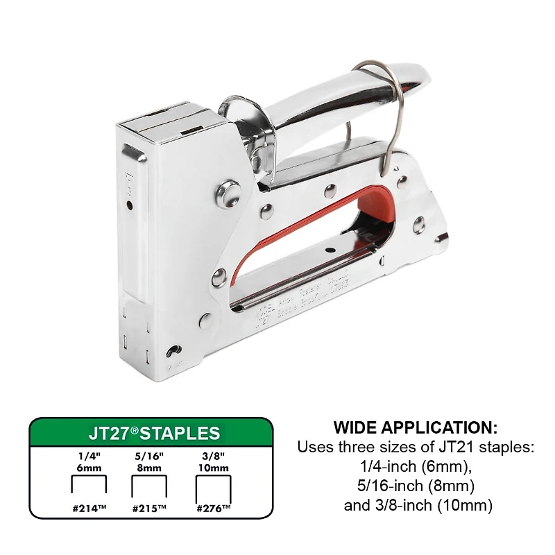 Arrow JT27 Light Duty Staple Gun, Uses Three Sizes of Staples