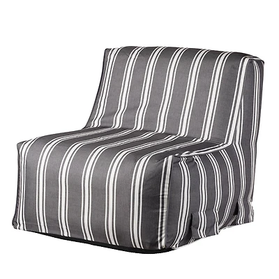 Hometrends Inflatable Chair - Grey Stripe
