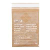Enveloppe rembourrée récupérable à la source Scotch(MC) CR-0-1-20, 139 mm x 228 mm (5,5 po x 9 po), format 0