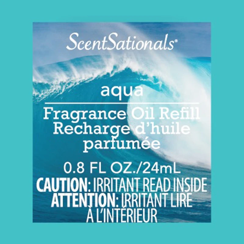 Huile Scent Charm ScentSationals - Aqua 0.8 Fl oz, 24 mL Recharge