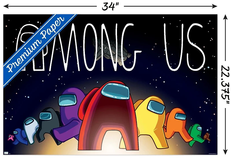 Parmi nous - Univers 22,375" x 34" Affiche Murale avec Punaises, par Trends International