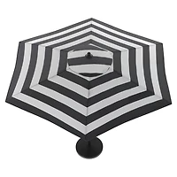 HOMETRENDS 7.5 ft. Round Push-Up Market Patio Umbrella, Fade-resistant fabric