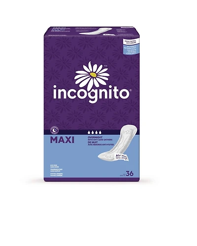 Serviettes Maxi Nuit d'Incognito®, paq.de 36