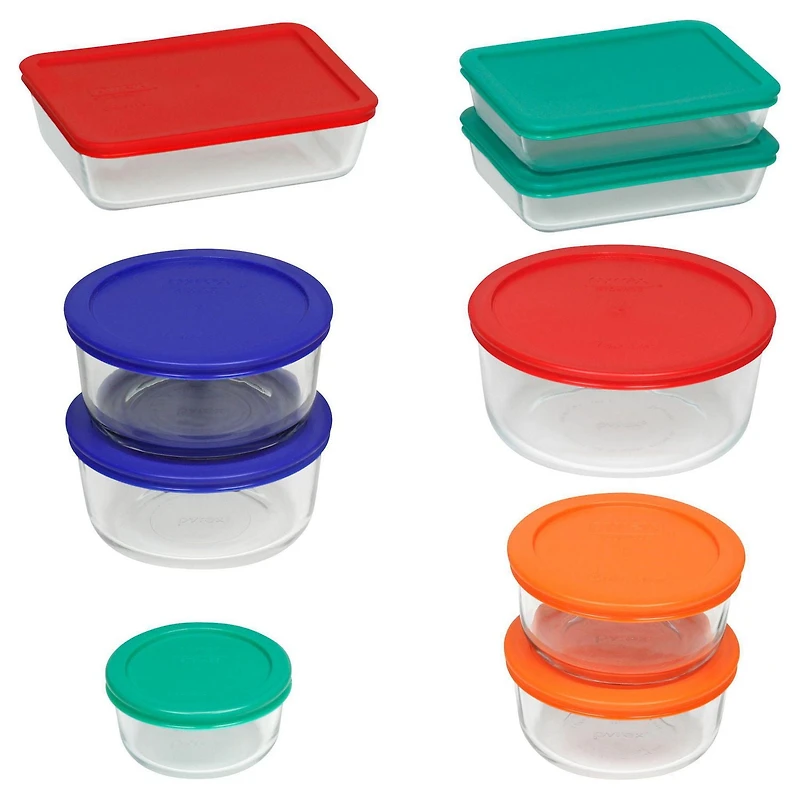 Pyrex® 18-pc Glass Storage Container Sets